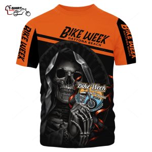 2022 Daytona Bike Week Skull 3d All Over Print T Shirt 1