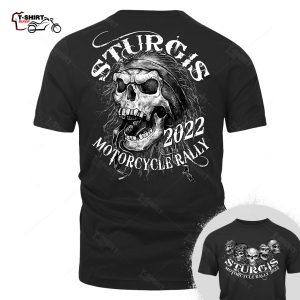Sturgis 2022 Motorcycle Rally Five Skulls T Shirt 70381882 1