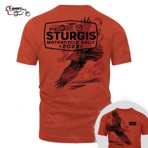 2022 Sturgis Motorcycle Rally Pencil Eagle Red T Shirt 14296340 1
