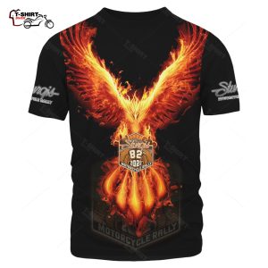 2022 Sturgis Motorcycle Rally Fire Phoenix All Over Print T Shirt