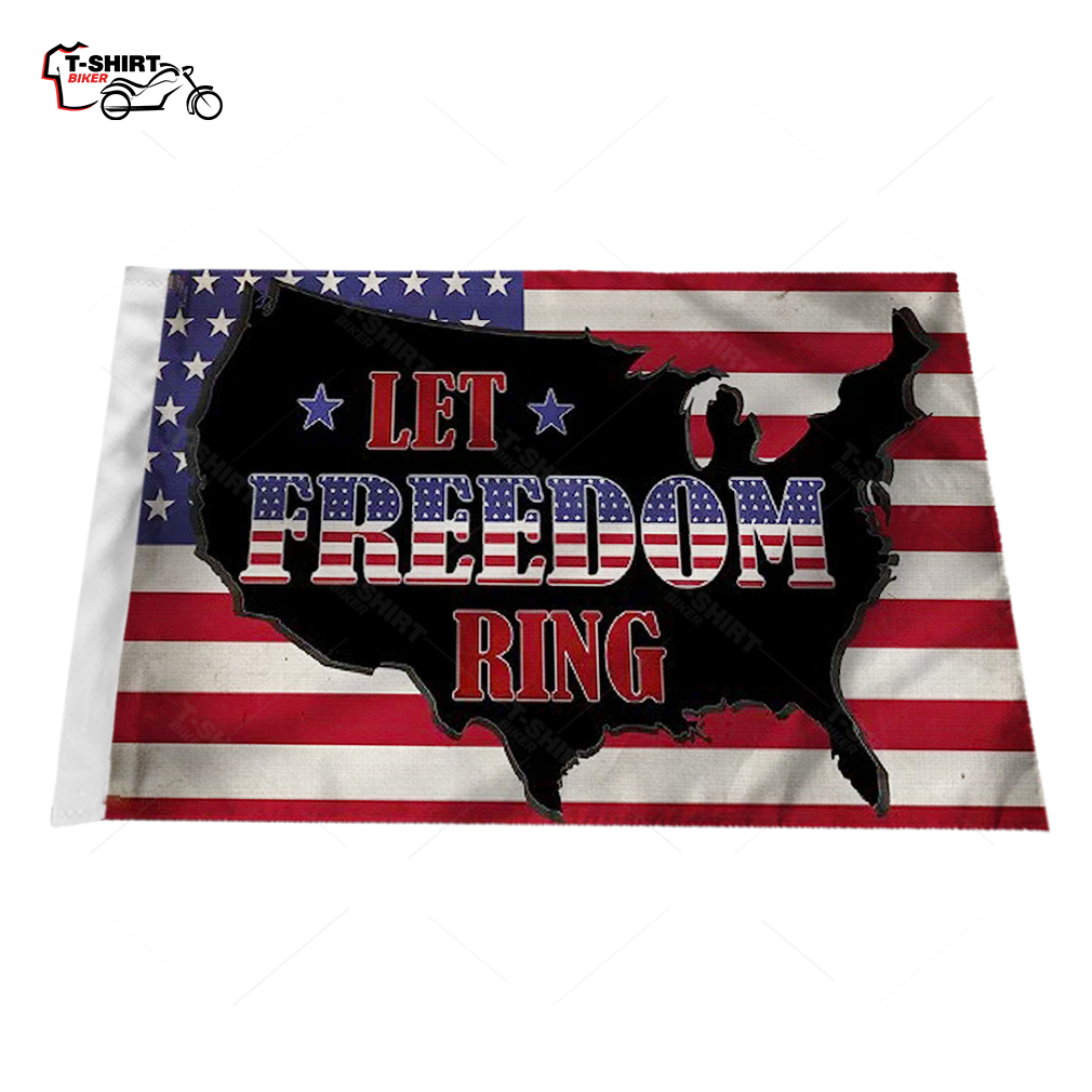 American Motocycle Flag Let Freedom Ring American Motocycle Flag Let Freedom Ring