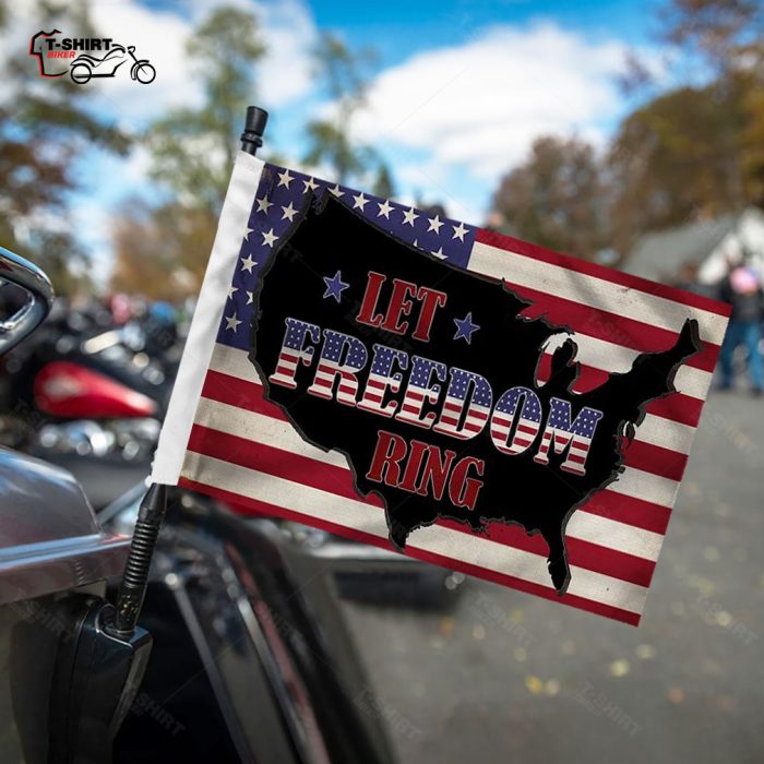 American Motorcycle Flag Let Freedom Ring