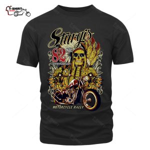 2022 Sturgis Motorcycle Rally Indian Skull Front Print T Shirt 84395233 1