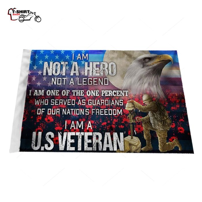 I Am One Of The One Percent Who Served As Guardians Of Our Nation19s Freedom I Am U.s. Veteran Motorcycle Flag