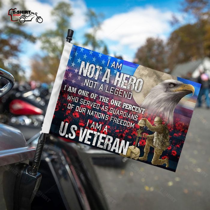 I Am One Of The One Percent Who Served As Guardians Of Our Nation19s Freedom I Am U.s. Veteran Motorcycle Flag