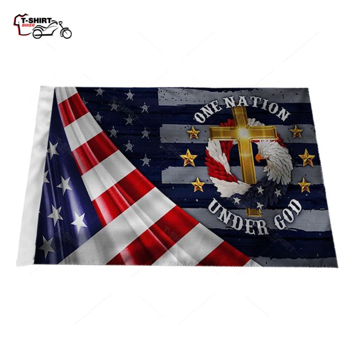 Jesus Cross One Nation Under God Motorcycle Flag 1 64605570 1