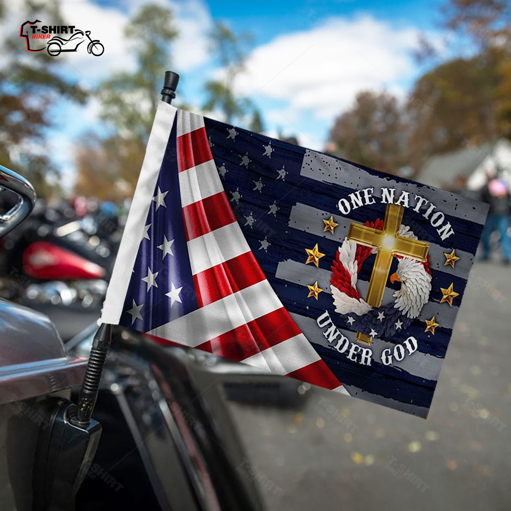 Jesus Cross One Nation Under God Motorcycle Flag Jesus Cross One Nation Under God Motorcycle Flag