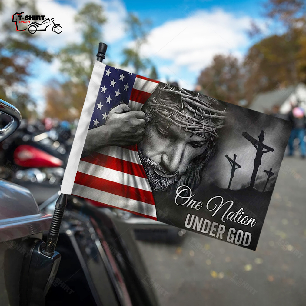 Jesus Flag One Nation Under God Motorcycle Flag Jesus Flag One Nation Under God Motorcycle Flag