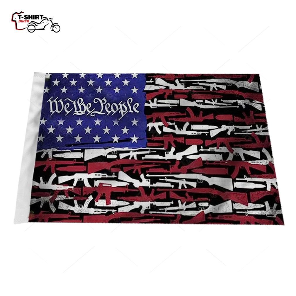 Patriot US We The People Motorcycle Flag Patriot US We The People Motorcycle Flag