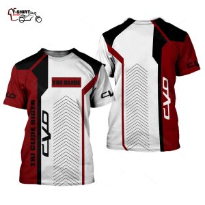Tri Glide Rider CVO Red 3D All Over Printed T Shirt 1 57326718 1