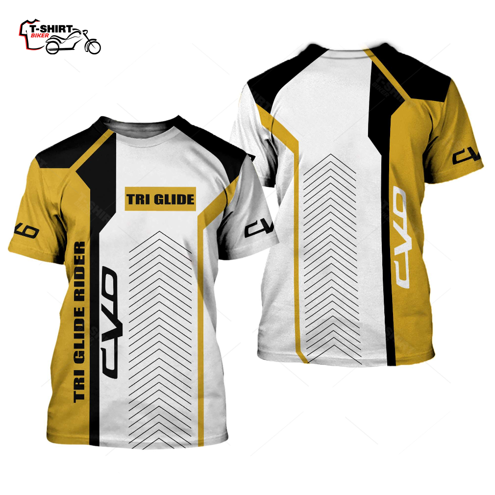 Tri Glide Rider CVO Yellow 3D All Over Printed T Shirt 1 22836867 1