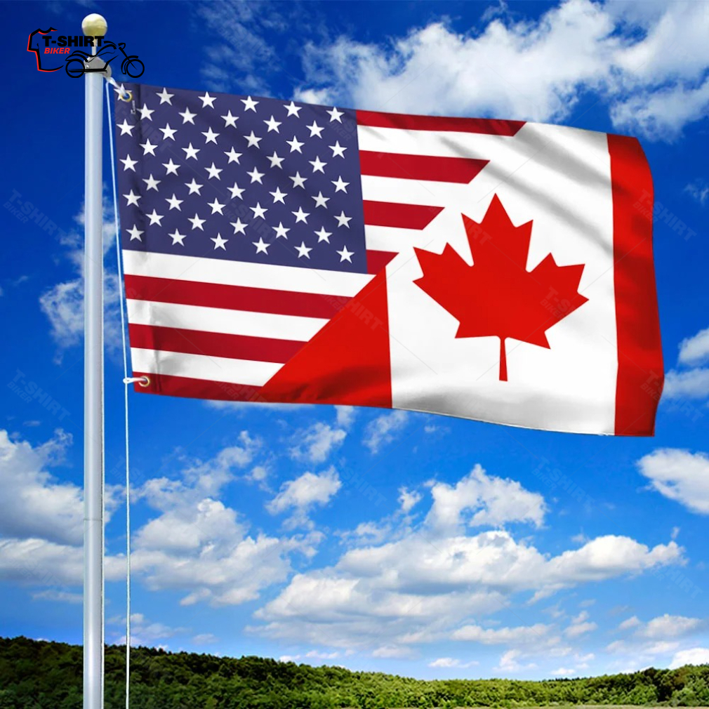 Canada American Flag Freedom Convoy 2022 Grommet Flag Canada American Flag Freedom Convoy 2022 Grommet Flag