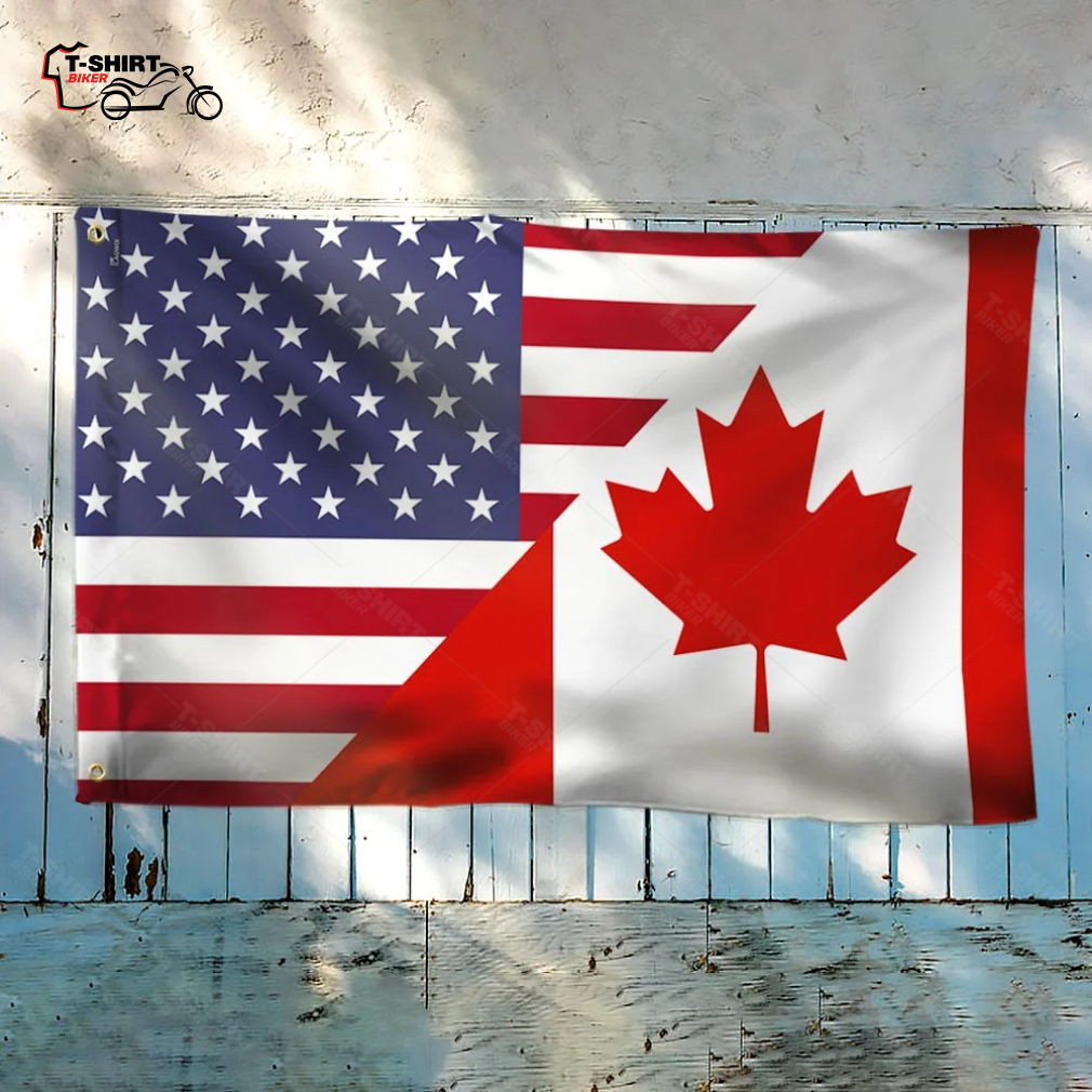 Canada American Flag Freedom Convoy 2022 Grommet Flag Canada American Flag Freedom Convoy 2022 Grommet Flag