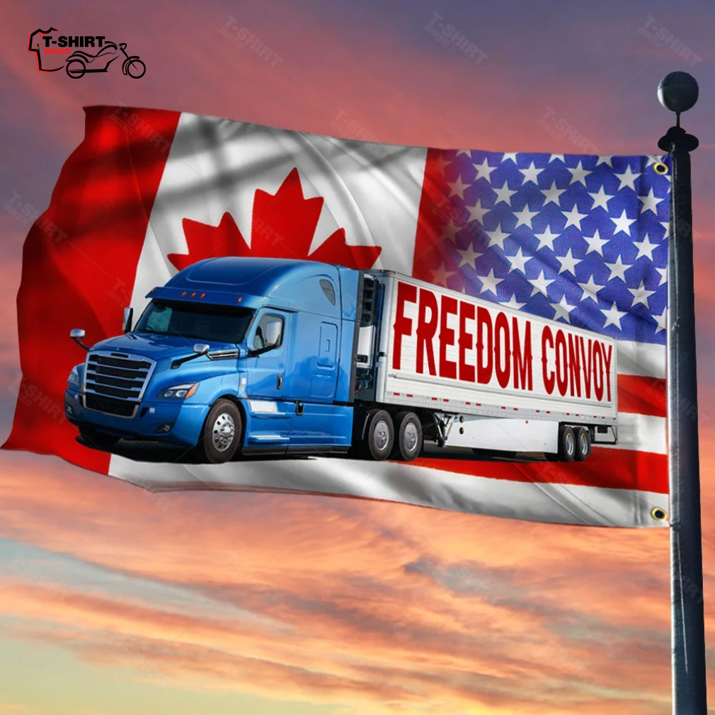 Canada Freedom Convoy 2022 Canadian Truckers Support Grommet Flag Canada Freedom Convoy 2022 Canadian Truckers Support Grommet Flag