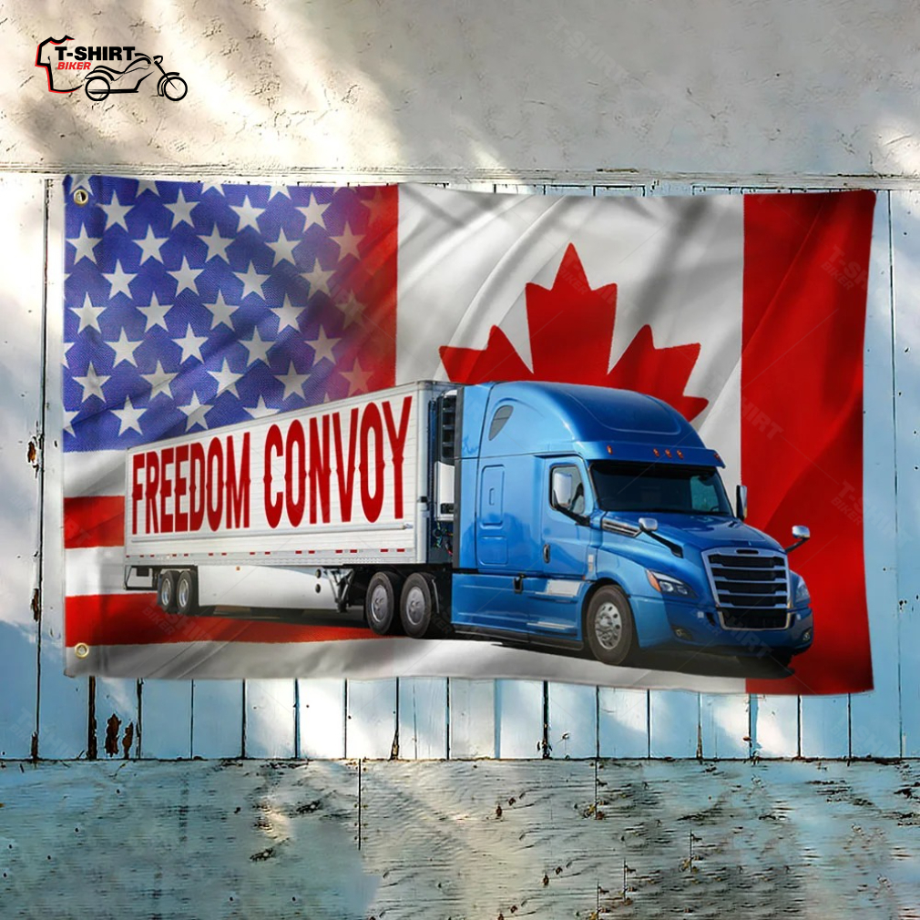 Canada Freedom Convoy 2022 Canadian Truckers Support Grommet Flag Canada Freedom Convoy 2022 Canadian Truckers Support Grommet Flag