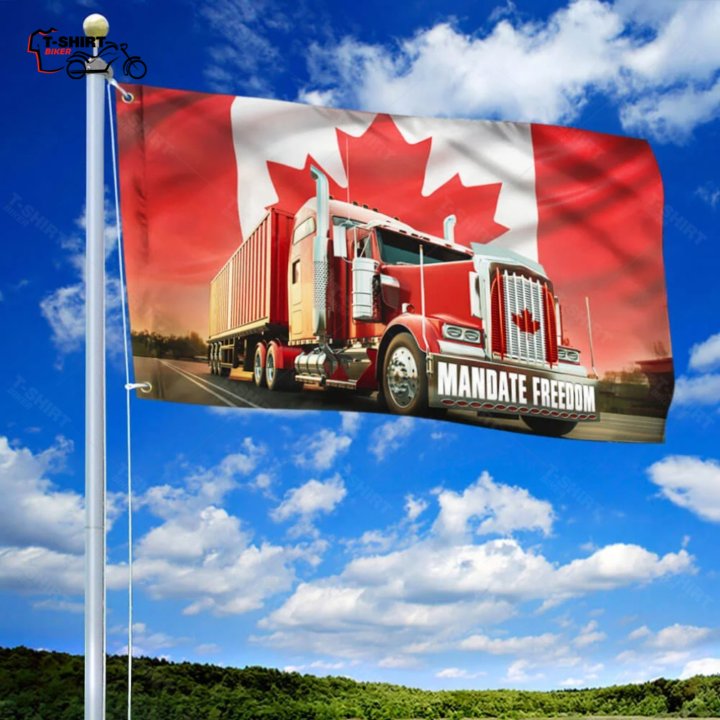 Canadian Flag Mandate Freedom Convoy 2022 Grommet Flag Canadian Flag Mandate Freedom Convoy 2022 Grommet Flag