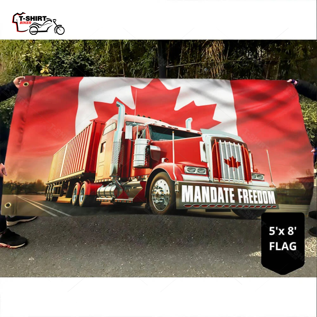 Canadian Flag Mandate Freedom Convoy 2022 Grommet Flag Canadian Flag Mandate Freedom Convoy 2022 Grommet Flag