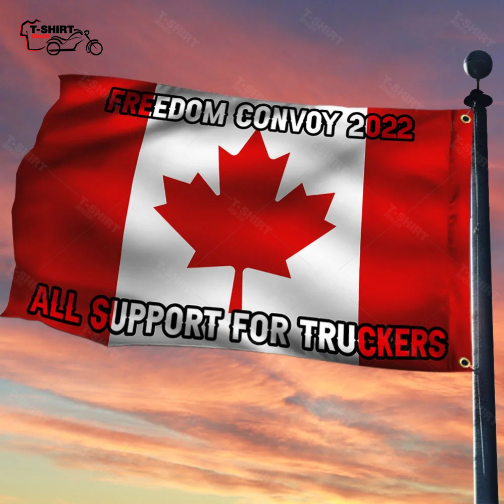 Freedom Convoy 2022 All Support For Truckers Canadian Flag Grommet Flag 1 97875948 1