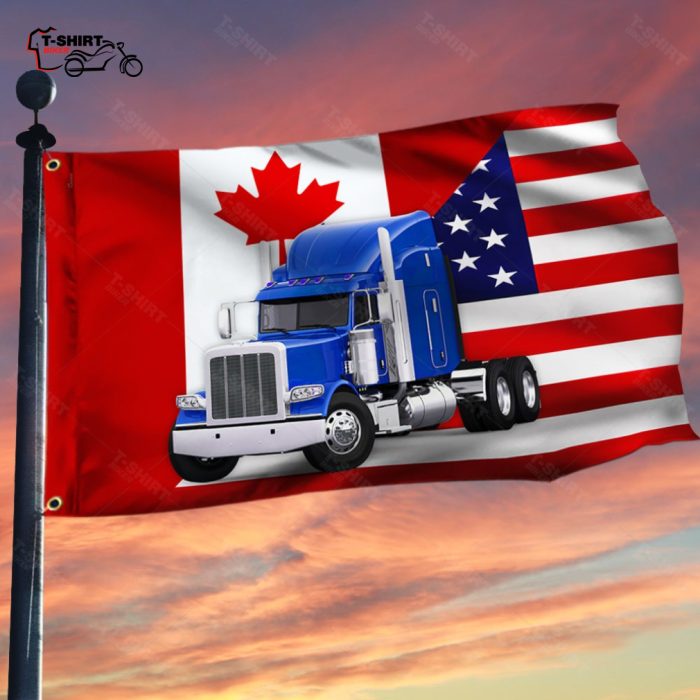 Freedom Convoy 2022 Canadian American Flag Truckers Driver Grommet Flag 1 34274501 1