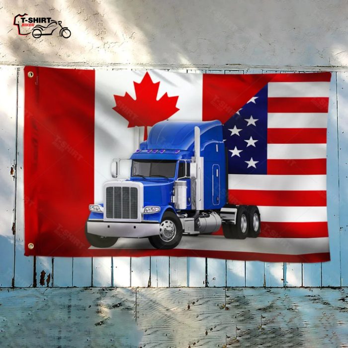 Freedom Convoy 2022 Canadian American Flag Truckers Driver Grommet Flag 3 51294709 1