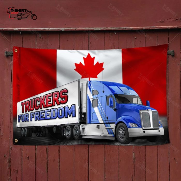 Freedom Convoy 2022 Canadian Flag Trucker For Freedom Grommet Flag 3 86815100 1