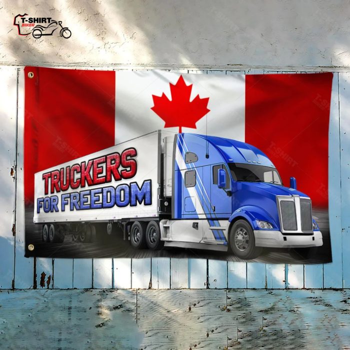 Freedom Convoy 2022 Canadian Flag Trucker For Freedom Grommet Flag 4 53328730 1