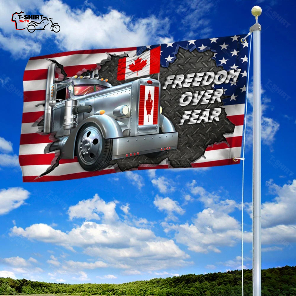 Freedom Convoy 2022 Freedom Over Fear Grommet Flag 2 74485723 1