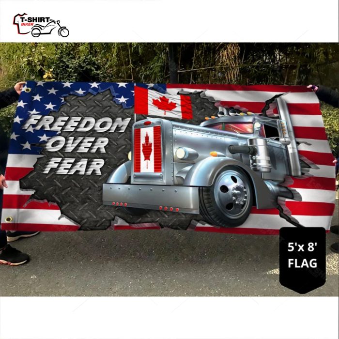 Freedom Convoy 2022 Freedom Over Fear Grommet Flag 3 90072808 1