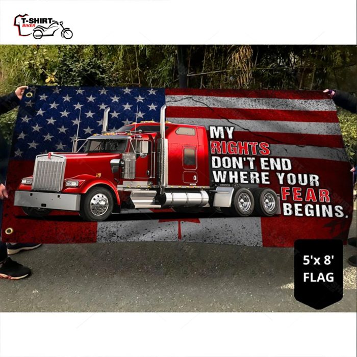 Freedom Convoy 2022 My Rights Dont End Where Your Fear Begins Grommet Flag 3 57801289 1