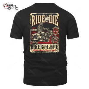 Ride Or Die Biker For Life Cool Vintage Motorbike T Shirt 36230252 1
