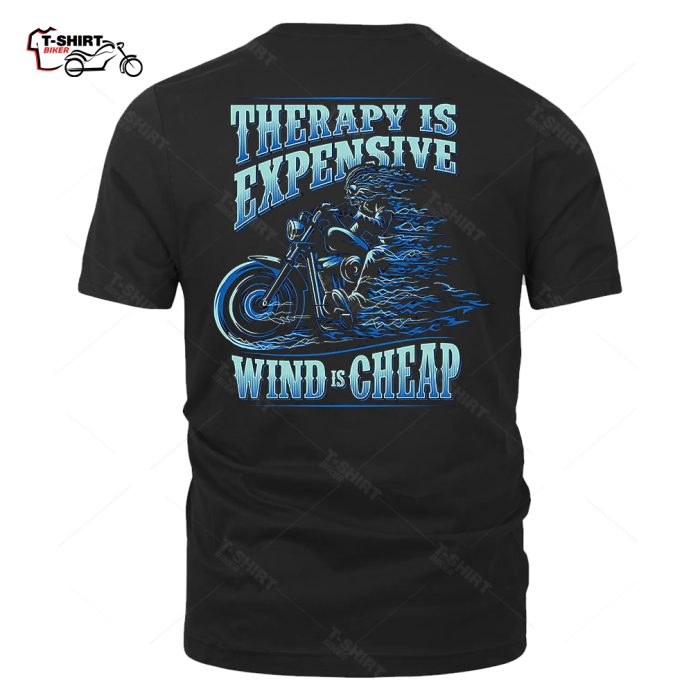 Therapy Is Expensive Wind Is Cheap Back Print T Shirt 51100389 1