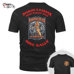 2022 Sturgis Motorcycle Rally Shovelhead Pinup Girl T Shirt 36478300 1