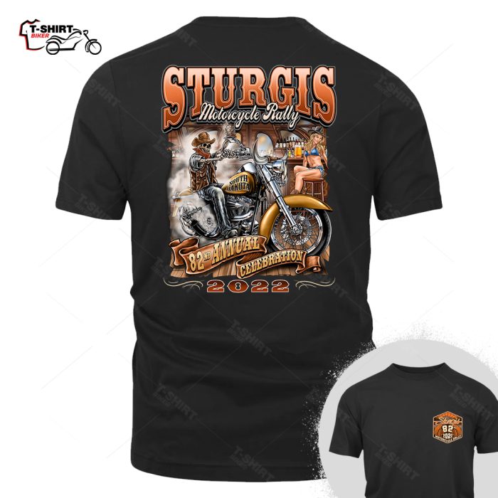2022 Sturgis Motorcycle Rally Wild West 82nd Anniversary Cool T Shirt 11710228 1