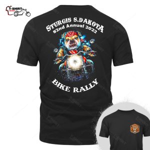 2022 Sturgis Motorcycle Rally Bulldog Biker T Shirt 37816775 1