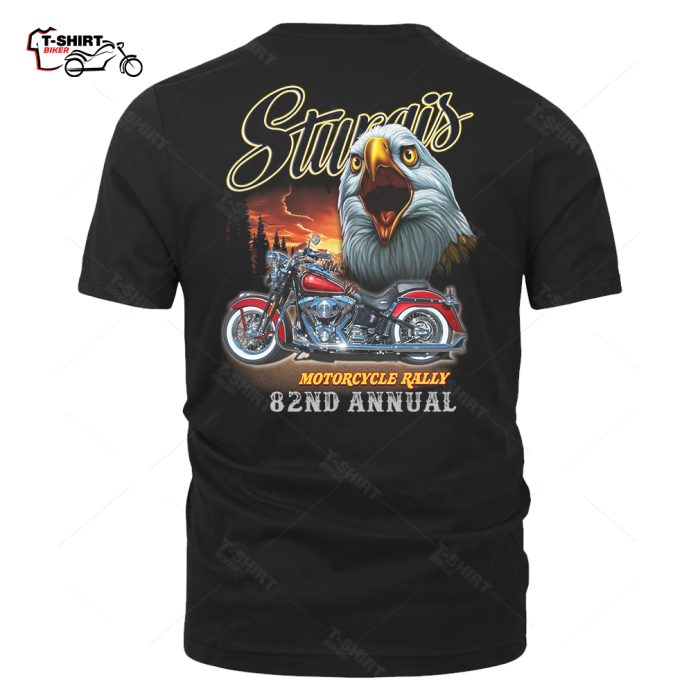 2022 Sturgis Motorcycle Rally Eagle Biker 82nd Anniversary T Shirt 33069459 1