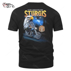 2022 Sturgis Motorcycle Rally 82nd Anniversary Eagle Biker T Shirt 24530887 1