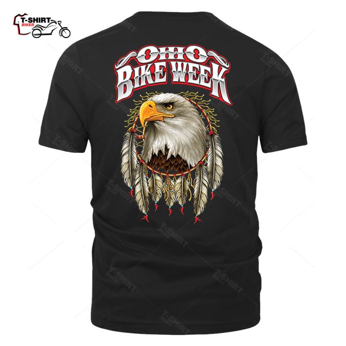 2022 Ohio Bike Week Bald Eagle Dreamcatcher Biker T Shirt 21455389