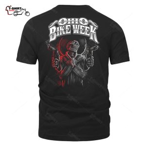 2022 Ohio Bike Week Cowboy Gunslinger Biker T Shirt 54959362