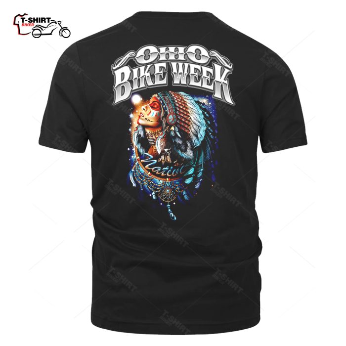 Ohio Bike Week Girl Indian Native T Shirt 22923246 1