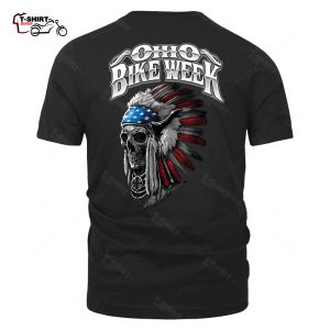 Ohio Bike Week Indian Chief Skull T Shirt 21223851 1