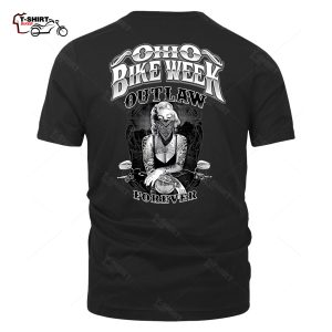 Ohio Bike Week Marilyn Monroe Outlaw Forever T Shirt 87015833 1