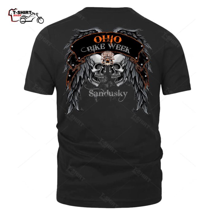 Ohio Bike Week Skulls Wings T Shirt 49222970 1