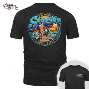 2022 Sturgis Black Hills Rally Pinup Girl T Shirt 1 47208464 1