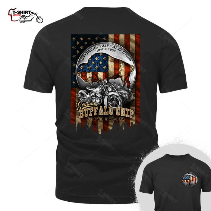 Sturgis Buffalo Chip American Flag Nickle Shirt 55997855 1
