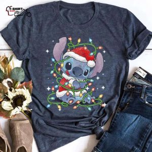 Lilo Christmas Lights T Shirt Disney 1