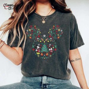 Mickey And Minnie Mashup Christmas T Shirt Disney 1