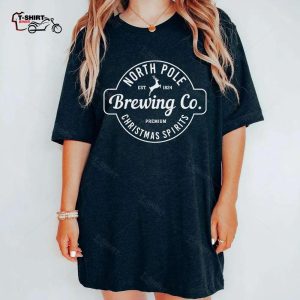 North Pole Brewing Co Christmas Spirits T Shirt 1
