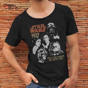 1977 Vintage Portrait Collage T Shirt Star Wars 1