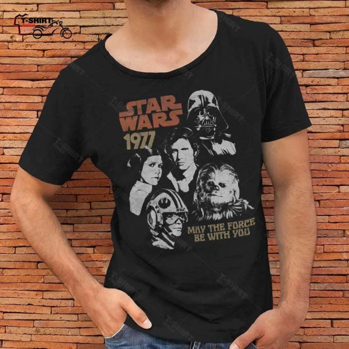 1977 Vintage Portrait Collage T Shirt Star Wars 1 1