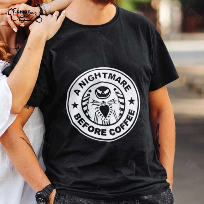 A Nightmare Before Coffee Jack Skellington Christmas T shirt 1